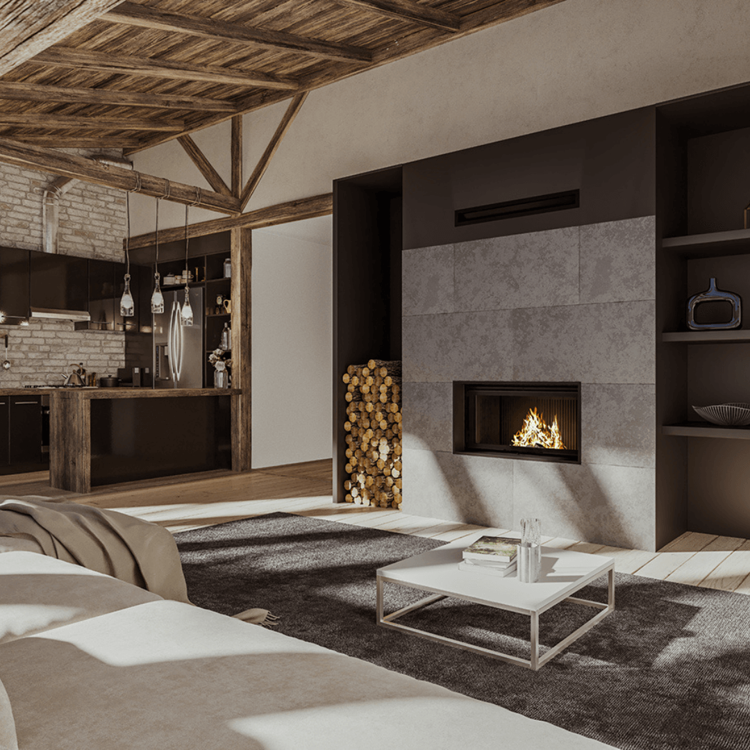 Axis XP120 Modern Inbuilt Fireplace
