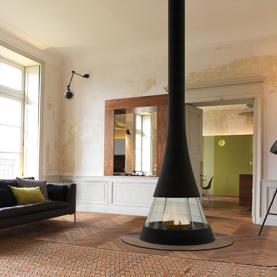 JC Bordelet Linea 914 Suspended Fireplace