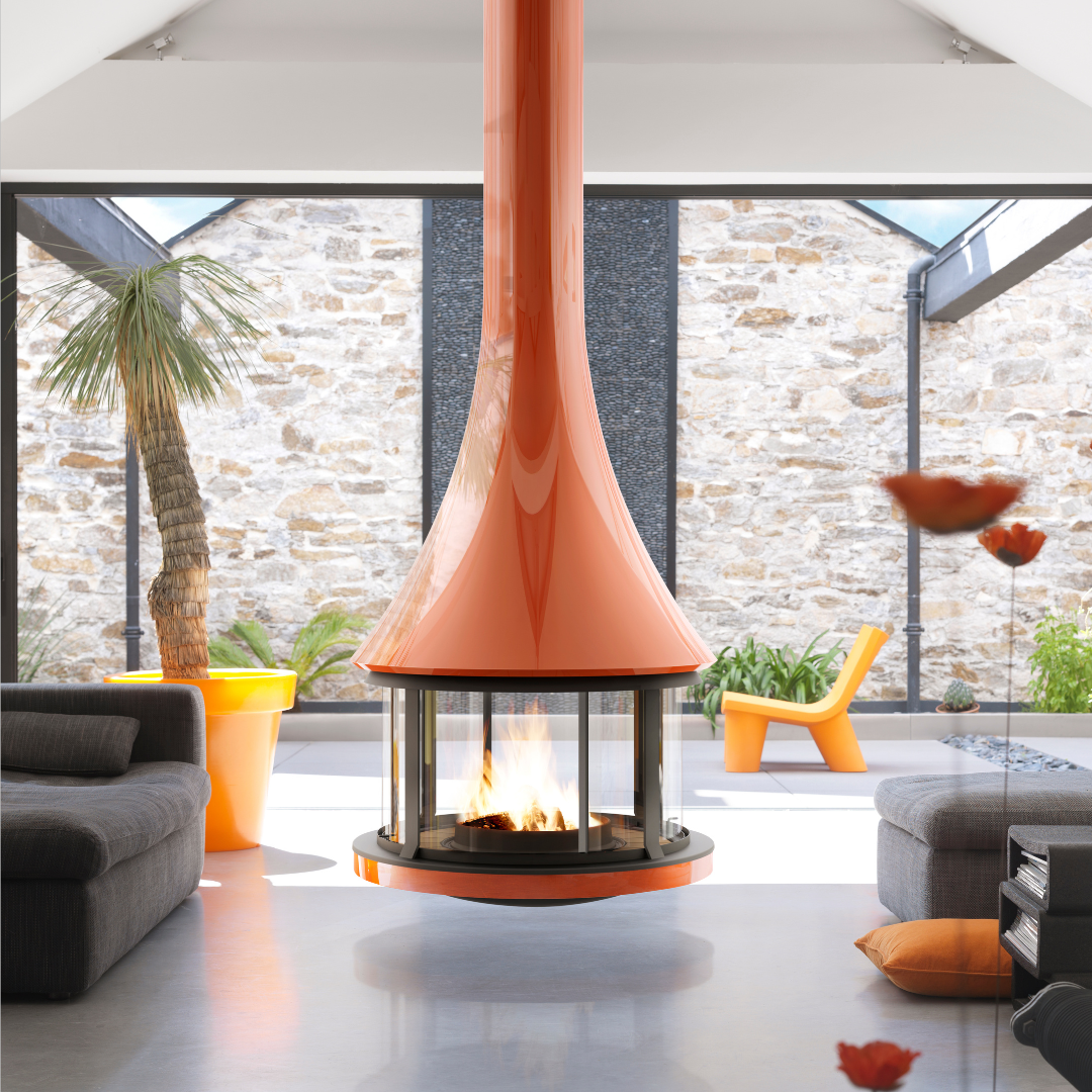 JC Bordelet Zelia 908 Suspended Fireplace