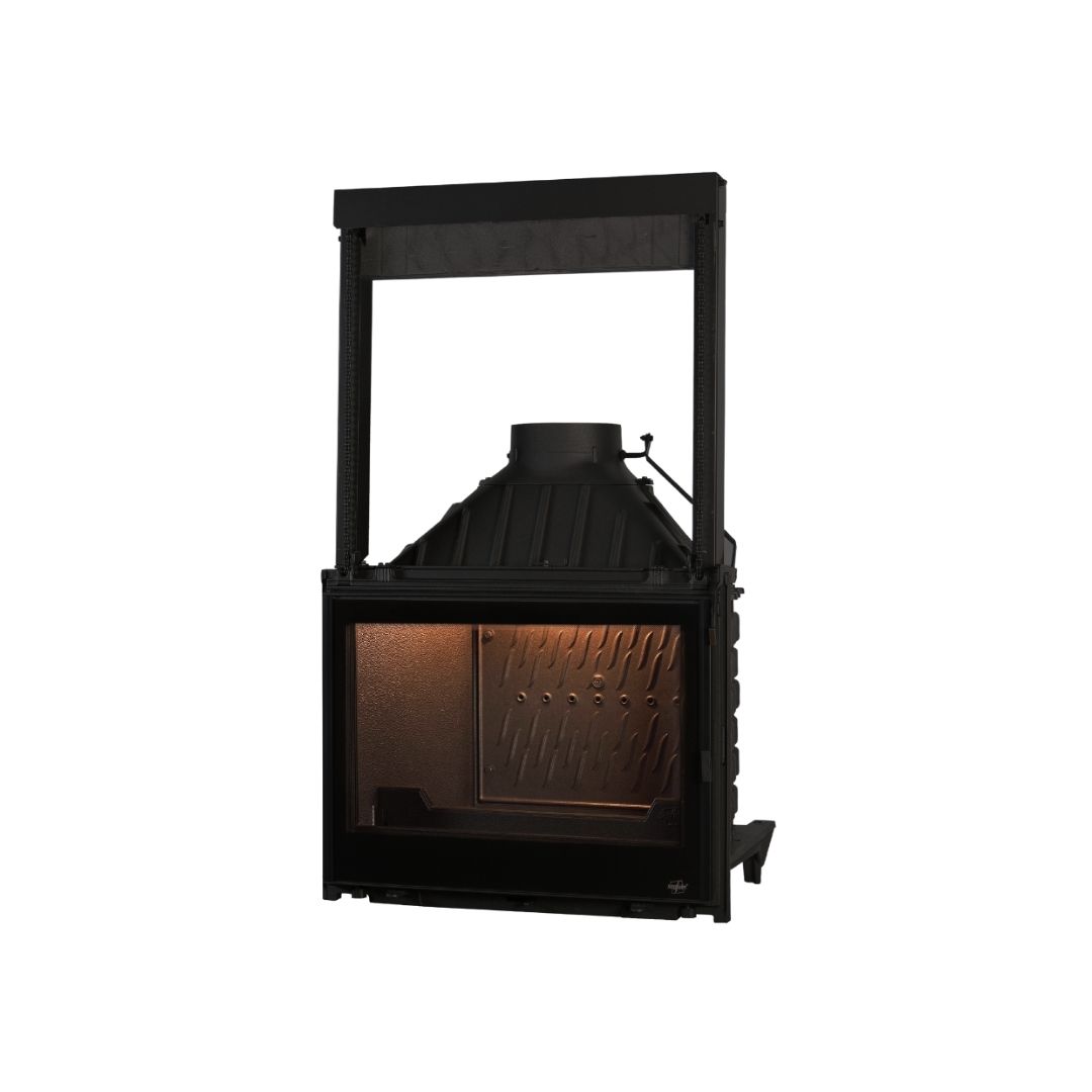 Lift & Swing Door with Black Lined Glass